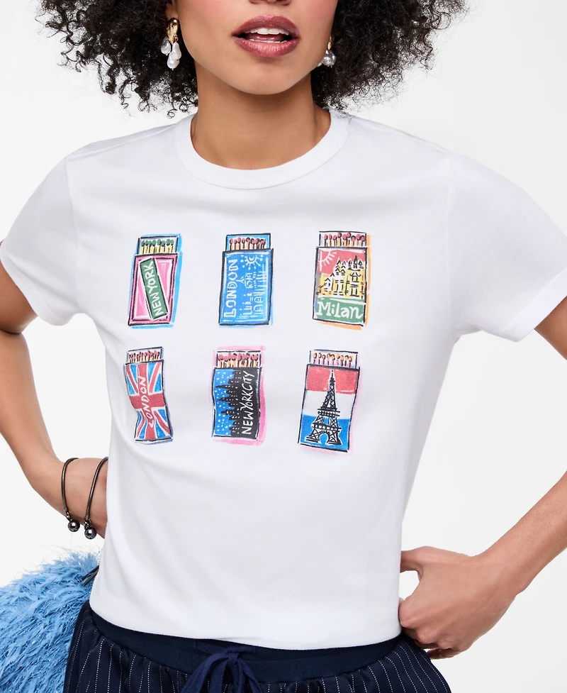 Women's Cities Graphic T-Shirt, Macy's Exclusive- Molly Rogers Capsule Collection