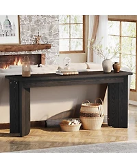 Tribesigns 70.9-Inch Long Tv Stand, Farmhouse Sofa Console Table with Widened Tabletop
