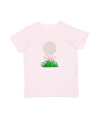 Sweet Wink Big Girls Golf Tee Bow Patch Short Sleeve T-Shirt