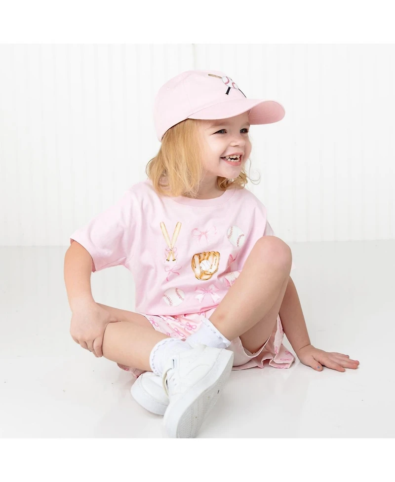 Sweet Wink Little Girls Baseball Cutie Short Sleeve T-Shirt