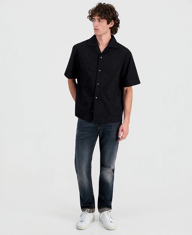 Hugo by Boss Men's Espino Embroidered Short-Sleeve Shirt