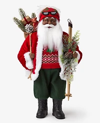 Holiday Lane Heritage African American Standing Santa, Macy's Exclusive