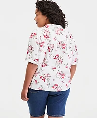 Levi's Plus Bennie Button-Up Camp Cotton Shirt