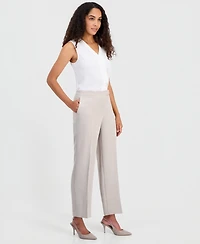 Kasper Petite Mid-Rise Full Length Trouser Pants