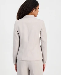 Kasper Petite Notch Collar Two Button Jacket