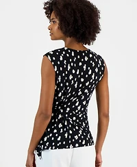 Kasper Women's Sleeveless Side-Tie Top