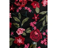 City Studios Juniors' Embroidered Sequined Gown, Created for Macy's