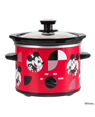 Uncanny Brands Disney Mickey Mouse 2-Qt Slow Cooker