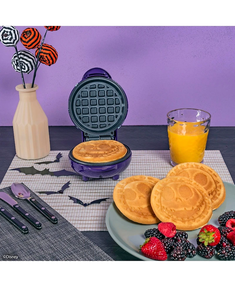 Uncanny Brands Disney Nightmare Before Christmas Jack Skellington Mini Waffle Maker - Small Kitchen Appliance