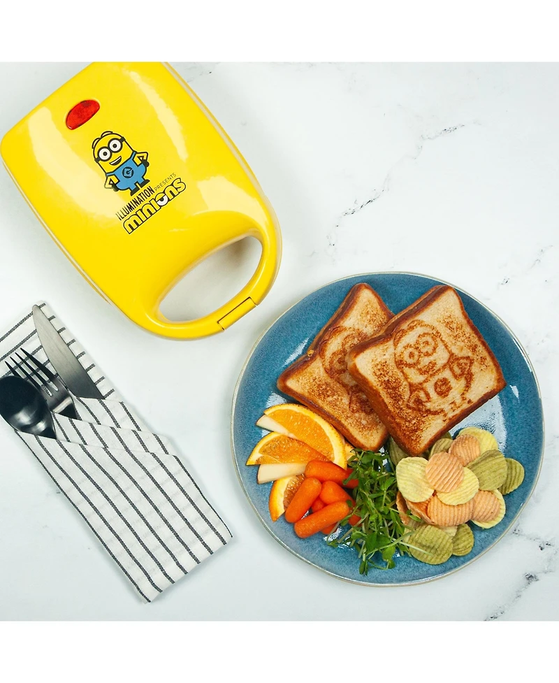Uncanny Brands Minions Sandwich Maker - Small Kitchen Appliance