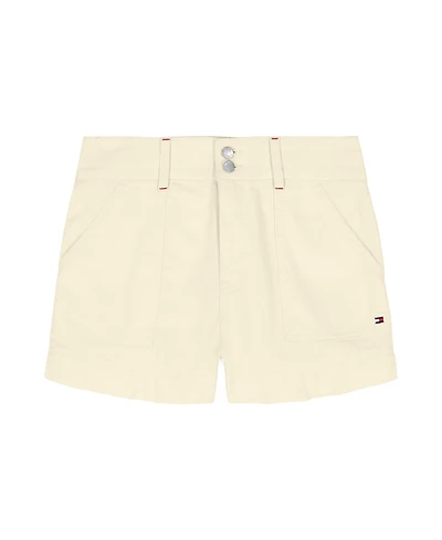 Tommy Hilfiger Girls' 7-16 Patch Pocket Twill Shorts