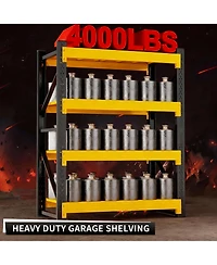 Yigii Metal Garage Shelving, Adjustable, Easy Assembly