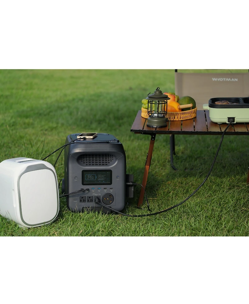 Mondawe 614Wh-1000W Portable Power Station with Bidirectional Fast Ac Charging