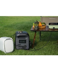 Mondawe 614Wh-1000W Portable Power Station with Bidirectional Fast Ac Charging