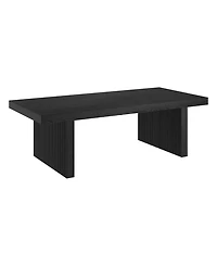 Hudson & Canal Soren 48" Wide Rectangular Fluted Coffee Table