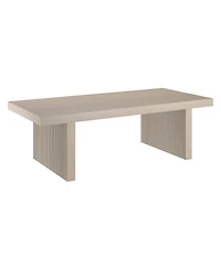Hudson & Canal Soren 48" Wide Rectangular Fluted Coffee Table