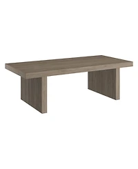 Hudson & Canal Soren 48" Wide Rectangular Fluted Coffee Table