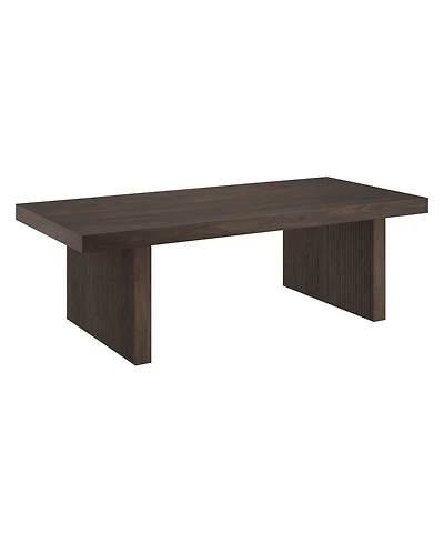 Hudson & Canal Soren 48" Wide Rectangular Fluted Coffee Table