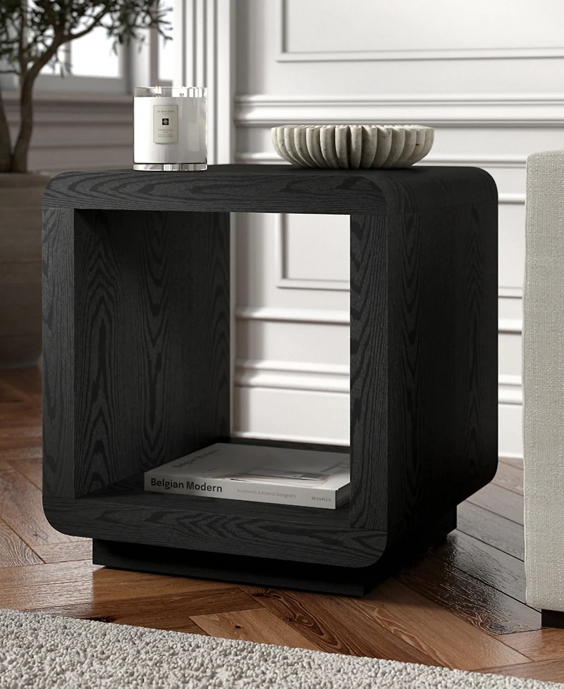 Hudson & Canal Lonni 20" Wide Square Side Table