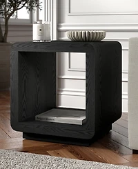 Hudson & Canal Lonni 20" Wide Square Side Table