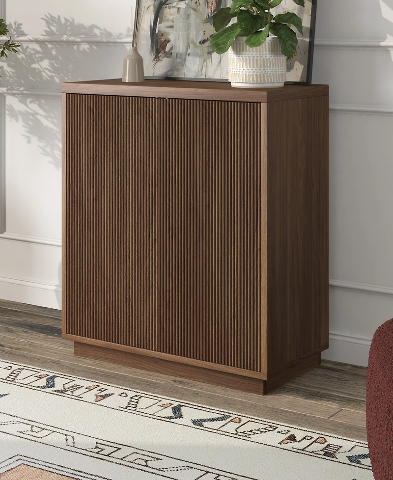 Hudson & Canal Alston 28" Wide Rectangular Fluted Accent Cabinet