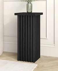 Hudson & Canal Bourne 22" Wide Square Fluted Side Table