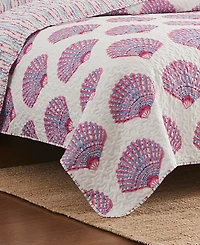 Avanti Scallop Shell Reversible 3-Pc. Quilt Set