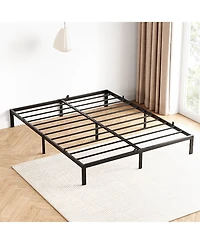 gaomon 10 Inch Queen Metal Platform Bed Frame Low-Profile 800 Lbs Capacity No Box Spring Easy Assembly Noiseless