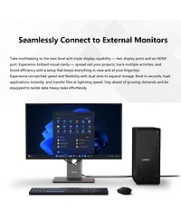 Lenovo ThinkCentre M70s Gen 6 Business Desktop, Intel Core Ultra 5 225, 64GB DDR5, 2TB Ssd, Wi-Fi 6, Wired Kb & Mouse, Windows 11 Pro