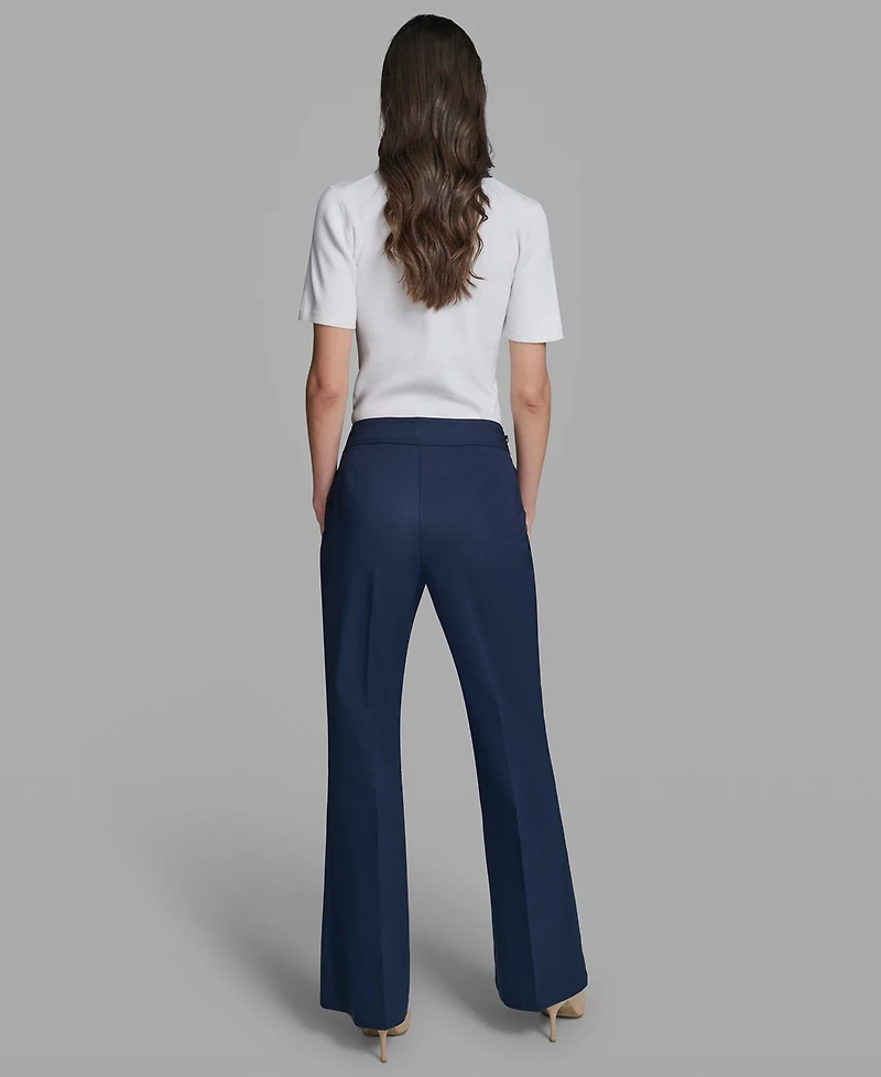 Karl Lagerfeld Paris Petite Mid-Rise Sailor Pants