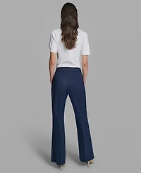 Karl Lagerfeld Paris Petite Mid-Rise Sailor Pants
