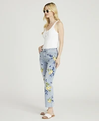 Driftwood Women's Mid-Rise Embroidered Jeans
