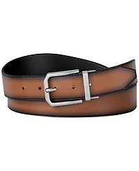 Michael Kors Men's Gunmetal Buckle Leather Belt