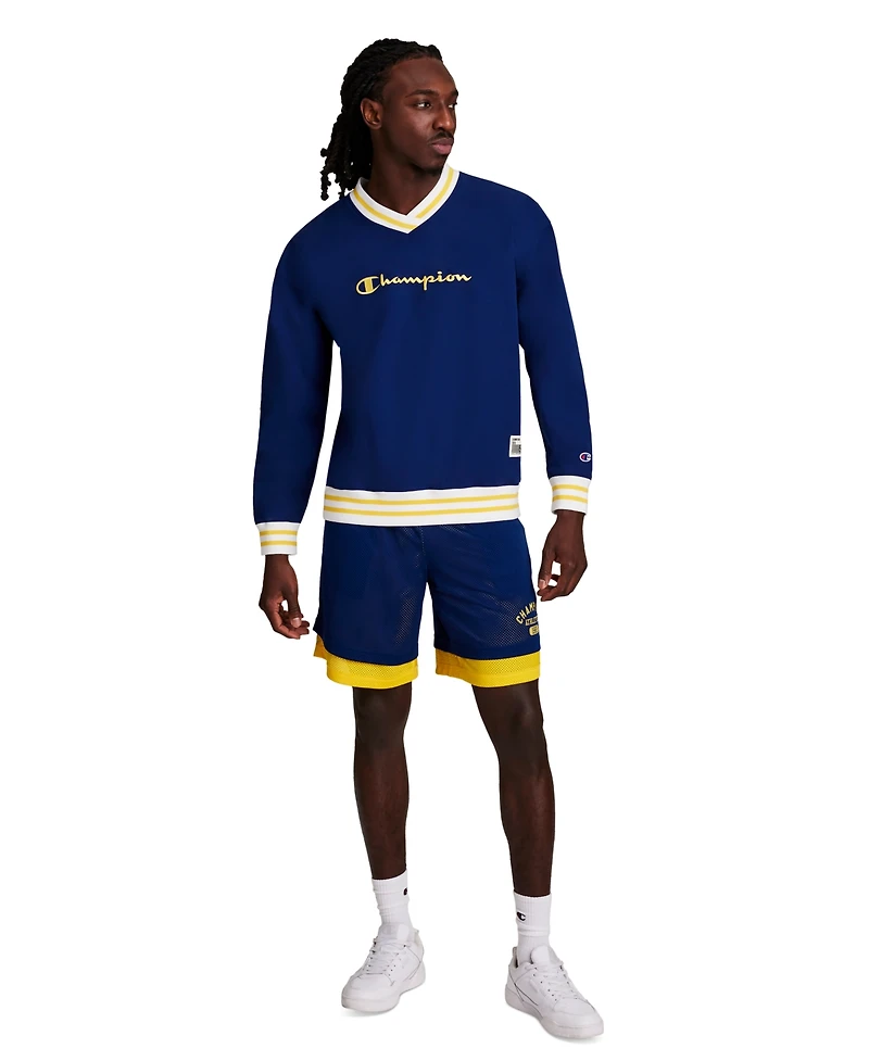 Champion Men's Script V-Neck Pull-On Sweatshirt