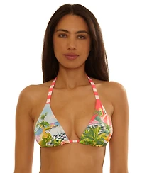 Becca Women's Miami Beach Cheryl Reversible Triangle Top