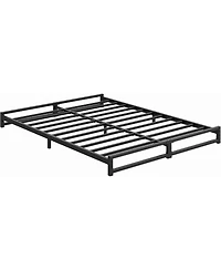 gaomon 6-Inch Queen Metal Bed Frame Heavy Duty Platform Steel Slat Support Mattress Foundation No Box Spring Noise-Free