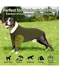 Aronkl 2 Pack Breathable Cotton Spandex Dog T-shirts for Year-Round Comfort