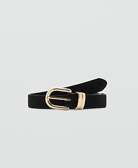 Mango Women's Suede Leather Belt