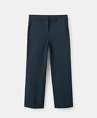 Mango Women's Straight-Cut Crop Pants