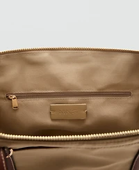 Mango Women's Double Handle Shopper Bag