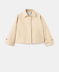 Mango Women's Oversized Short Trench Coat