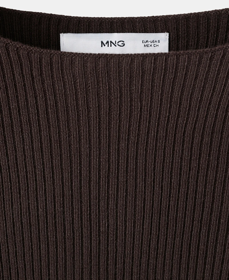 Mango Women's Boat-Neck Knitted Sweater