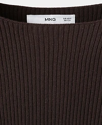 Mango Women's Boat-Neck Knitted Sweater