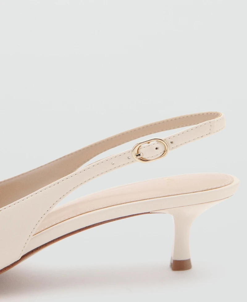 Mango Women's Kitten-Heel Pointed Shoes