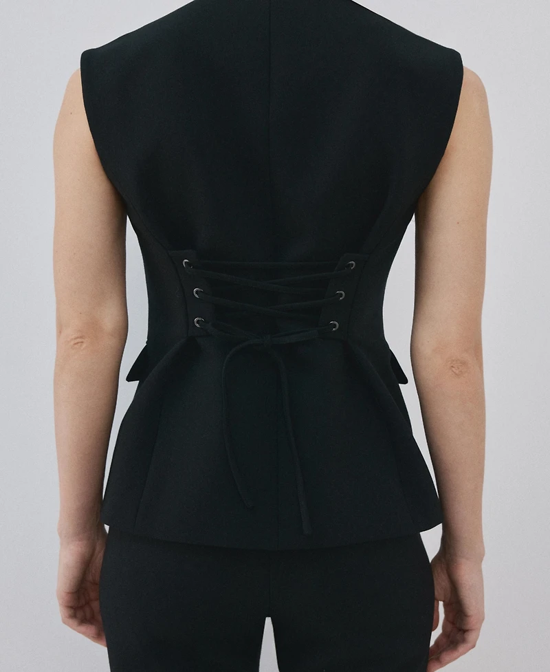 Mango Women's Fitted Suit Waistcoat