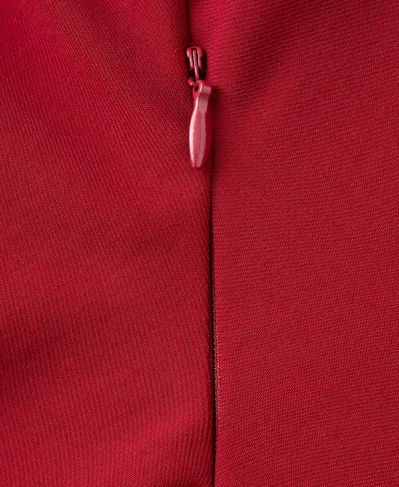 Mango Women's Boat-Neck Ruched Dress