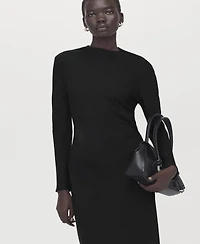 Mango Women's Ruched Midi Dress