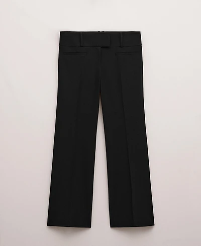 Mango Women's Belt Loops Straight-Leg Pants