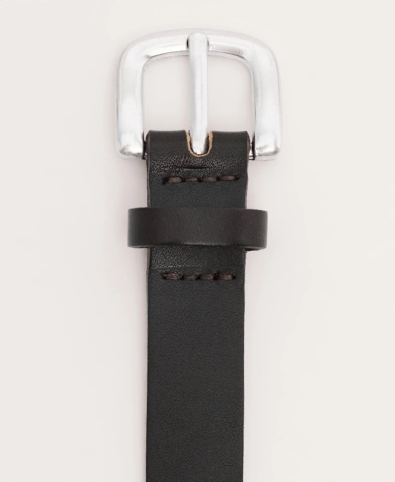 Mango Women's Stud Leather Belt