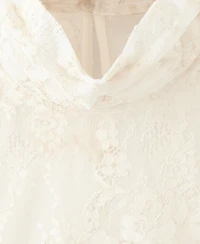 Mango Women's Ruffled Embroidered Blouse